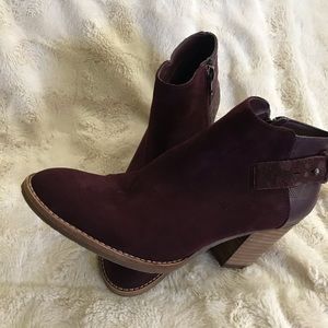 Super cute plum colored Shortie boots.